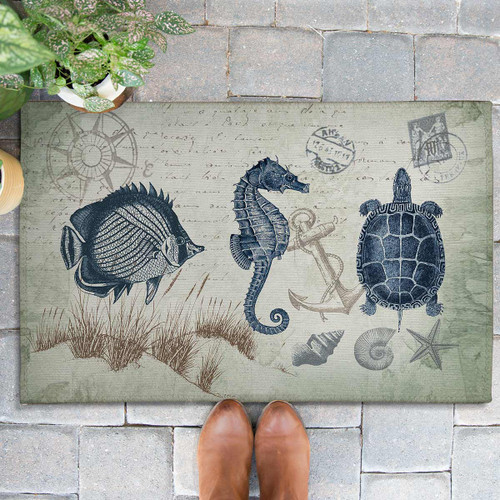 Postal Seas Outdoor Rug - 3 x 5