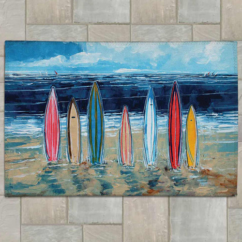 Surfboard Row Outdoor Rug - 4 x 6