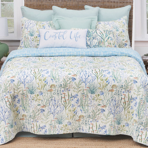 Coral Gardens Quilt Bed Set - Twin