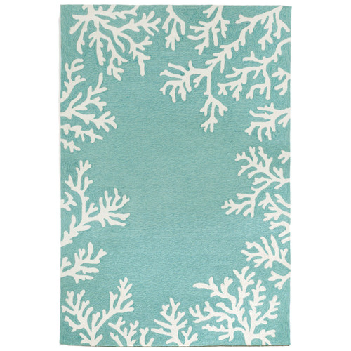 Barrier Reef Blue Indoor/Outdoor Rug - 5 x 8