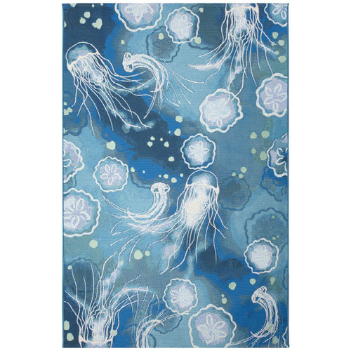 Flowing Jellyfish Indoor/Outdoor Rug Collection