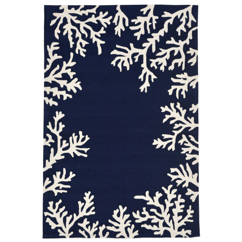 Barrier Reef Navy Indoor/Outdoor Rug - 4 x 6