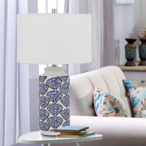 Blue Shell Table Lamp