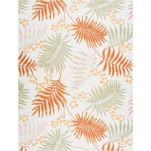 Palm Island Sunset Orange Indoor/Outdoor Rug - 5 x 7