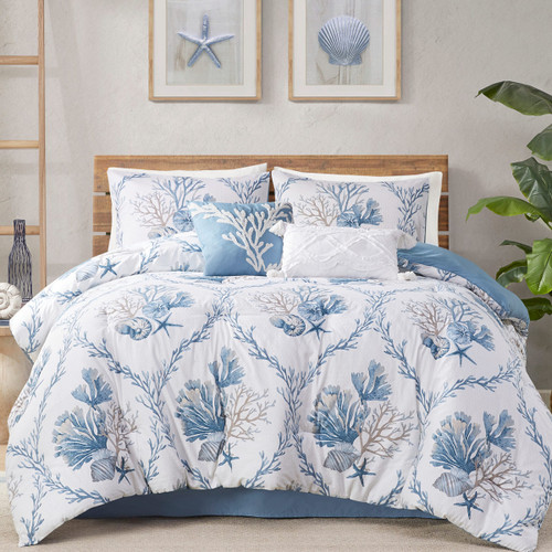 Graceful Reef 6 Piece Comforter Set - Full