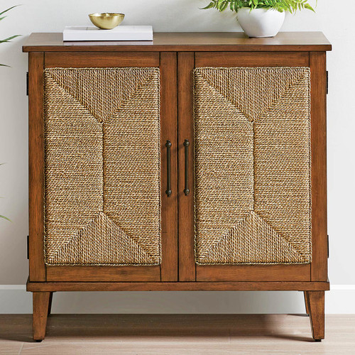 Hemingway Handcrafted Seagrass Accent Cabinet