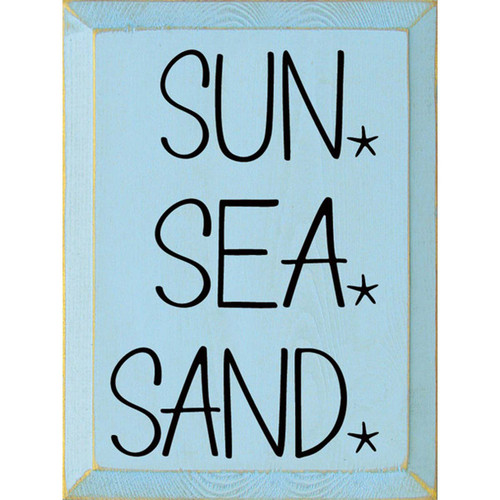 Sun Sea Sand In Blue Wall Art