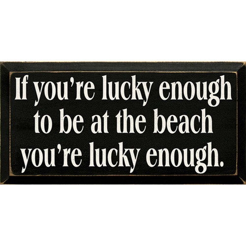Black Beach Luck Wall Art