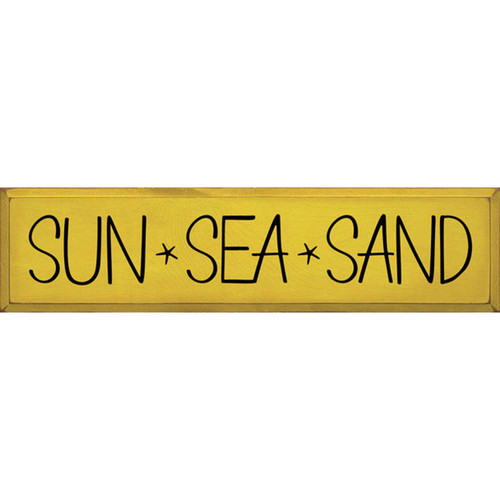 Sun Sea Sand In Yellow Wall Art