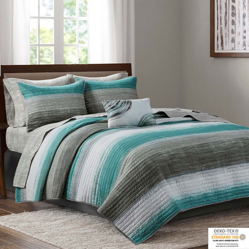 Aruba Ocean 8 Piece Quilt Set - Cal King