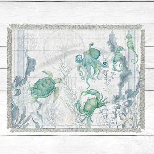 Sea Creatures Throw - Large