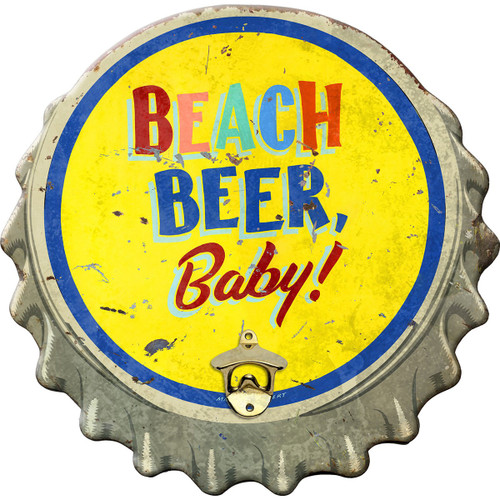 Beach Beer Baby Wood Bottle Opener