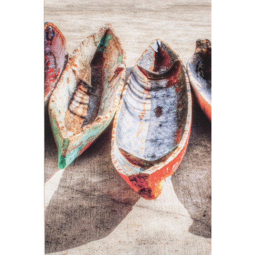 Beach Boats II Canvas Art