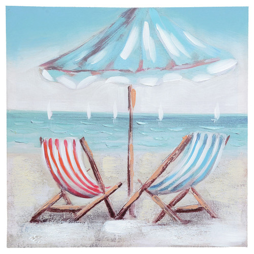 At The Beach Canvas Wall Art