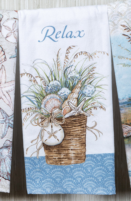 Seashell Bouquet Dual Purpose Terry Towel