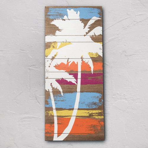 Palm Tree Plank Wall Art
