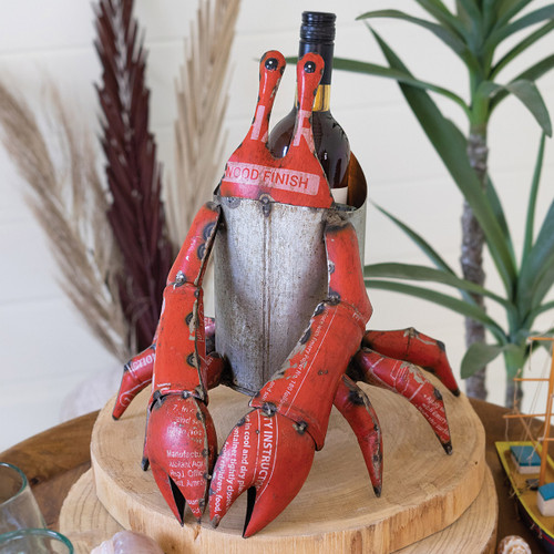 Metal Lobster Wine Bottle Cooler/Planter