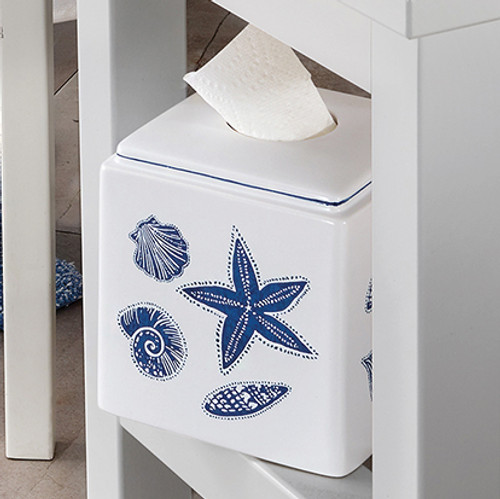 Azul Coastal Shells Tissue Cover