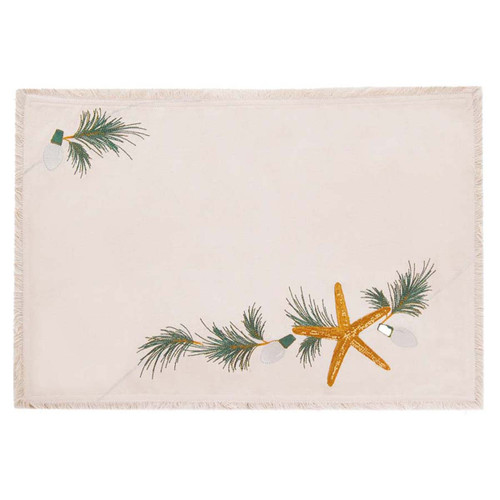 Christmas Starfish Placemats - Set of 4