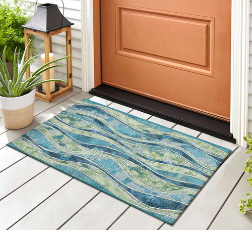Blue Lagoon Serenity Mat - 2 x 4 - OUT OF STOCK UNTIL 05/29/2024