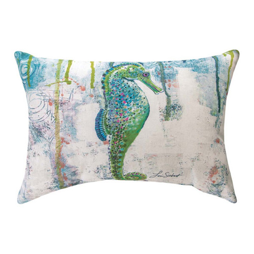 Aquatic Jewels Indoor/Outdoor Pillow - Seahorse