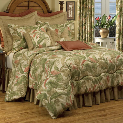 Pacific Palisades Comforter Set with 15-Inch Bedskirt - Cal King