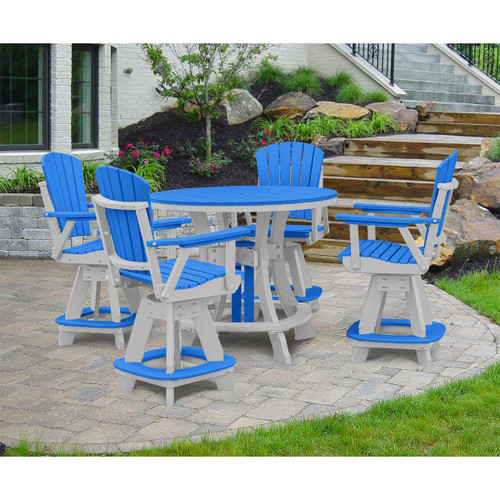 Bali Beach Table & Swivel Chair Set