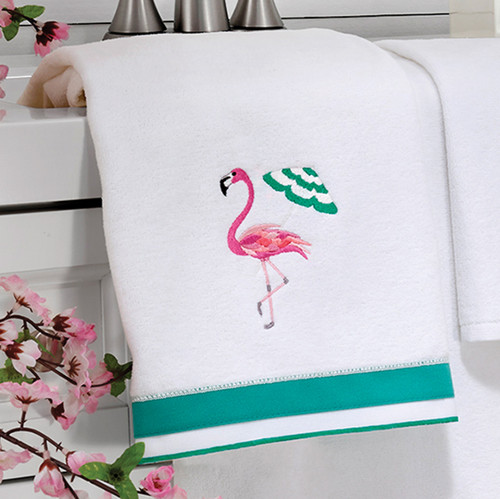 Flamingo Bay Hand Towel