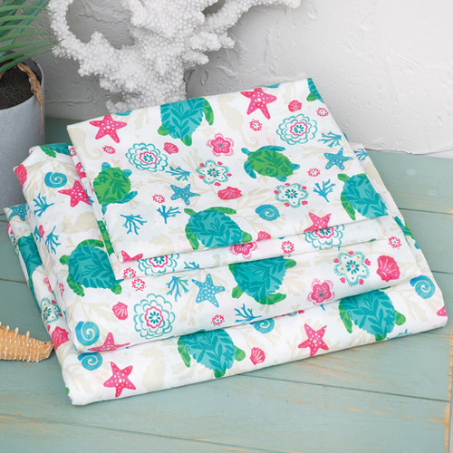 Sea Turtle Bay Sheet Set - Twin