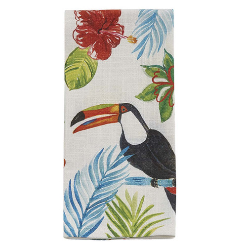 Jungle Oasis Toucan Dishtowels - Set of 4
