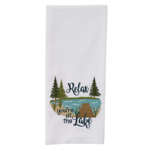 Relaxation Lake Retreat Dishtowels - Set of 4