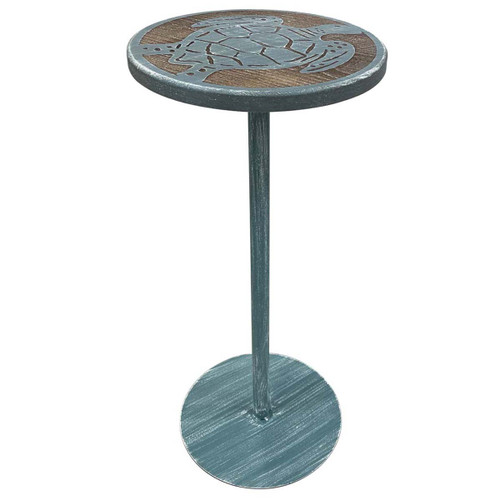 Blue Turtle Round Drink Table