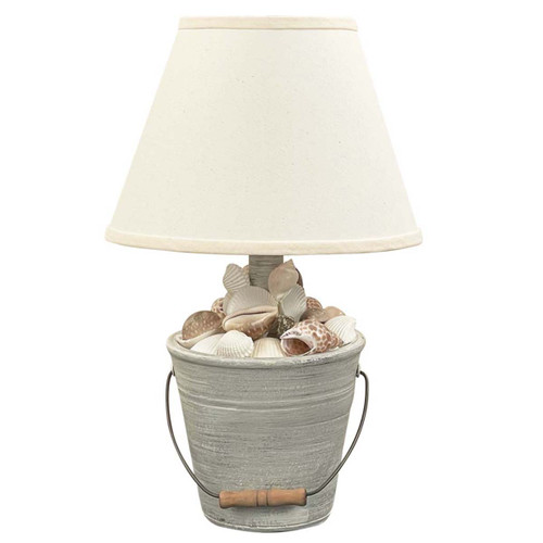 Seashell Serenity Bucket Table Lamp