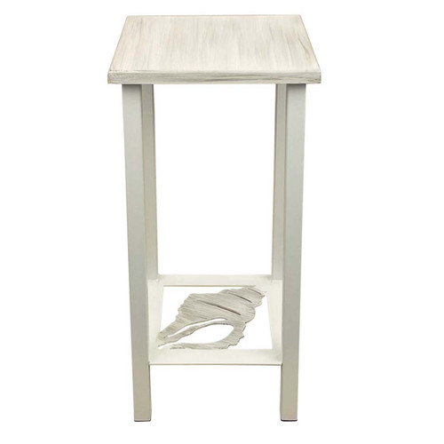 Conch Square Drink Table - White