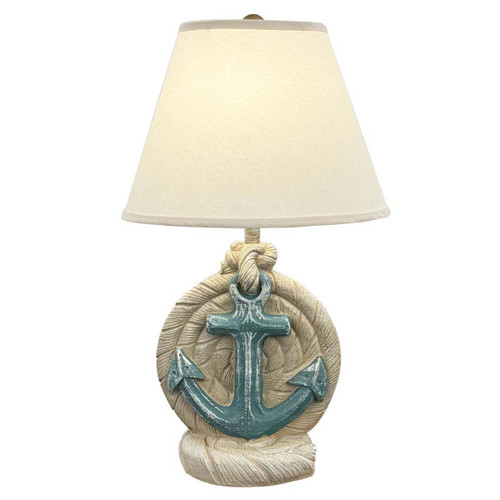 Coiled Rope & Anchor Table Lamp