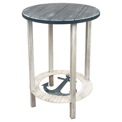 Nautical Anchor Round End Table