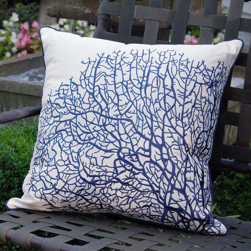 Blue Coral Indoor/Outdoor Pillow