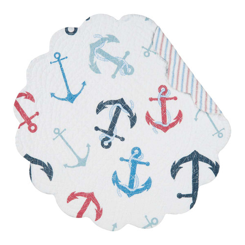 Nautical Sail Round Placemats - Set of 6