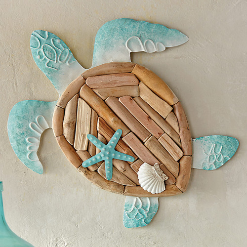 Driftwood Turtle Wall Art