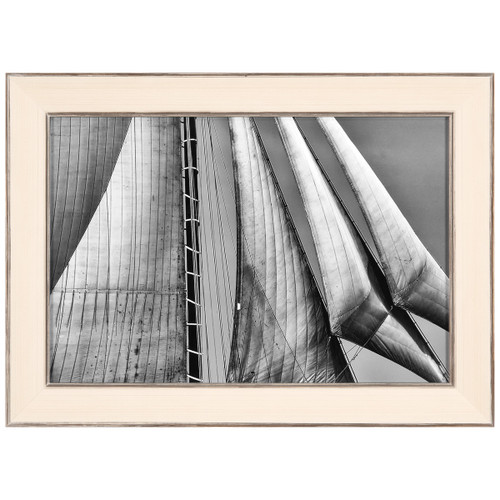 Black and White Sails Framed Print