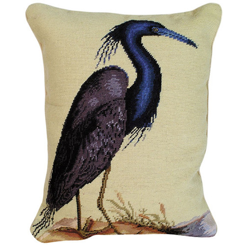 Blue Heron Profile Pillow