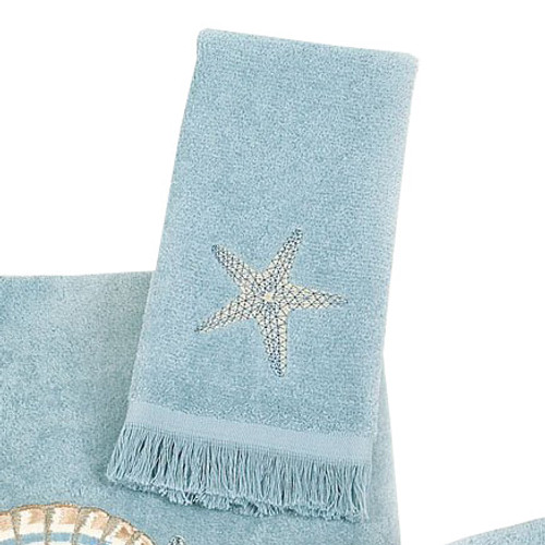 Tranquil Sea Fingertip Towel - Mineral