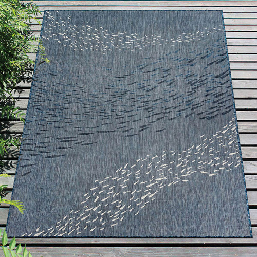 Cabo Fish Navy Indoor/Outdoor Rug - 3 x 5 - OUT OF STOCK UNTIL 05/08/2024