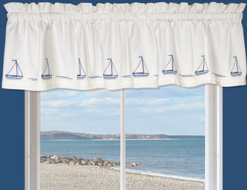 Chesapeake Bay Sailboats Valance