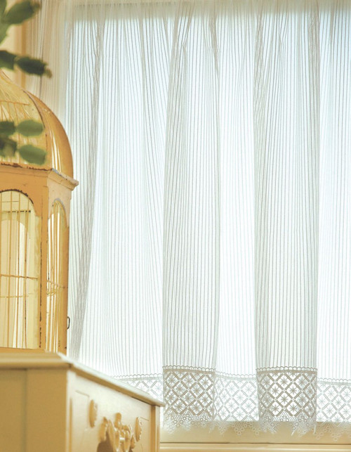 Chelsea Ecru Lace Window Treatments