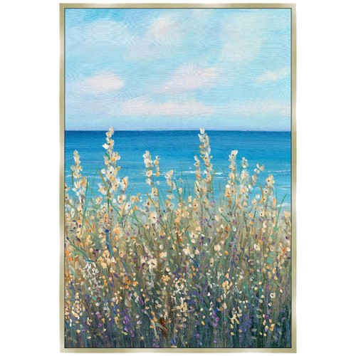 Coastal Wildflowers I Canvas Art