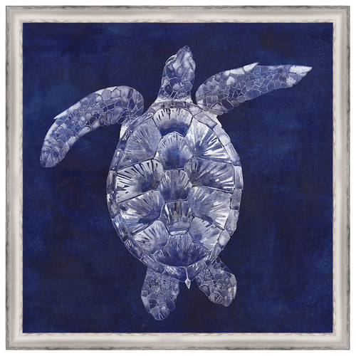 Custom Sea Turtle Shadow II Framed Canvas