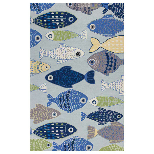 Fish in the Ocean Rug - 3 x 5