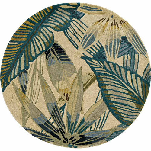 Golden Jungle Rug - 8 Ft. Round