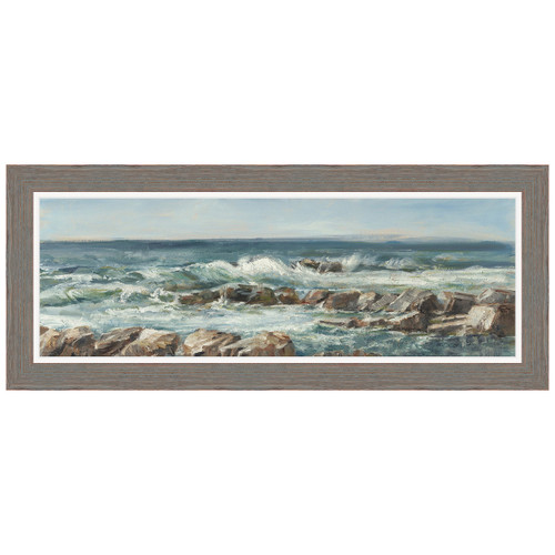 Impasto Ocean View V Framed Print